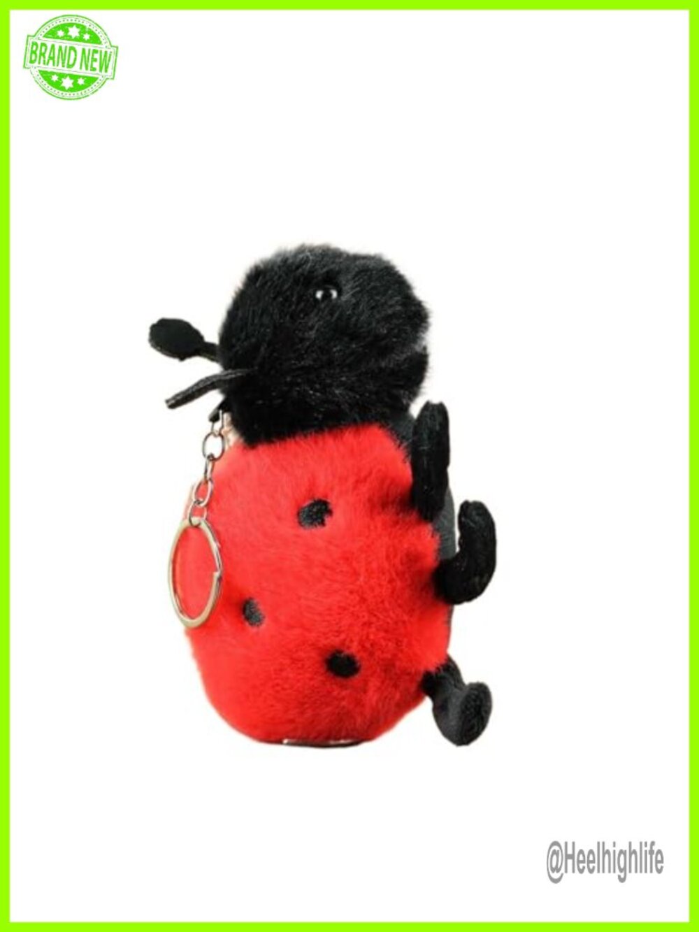 Cute Plush Animal Keychain Charm for Handbags and Keys